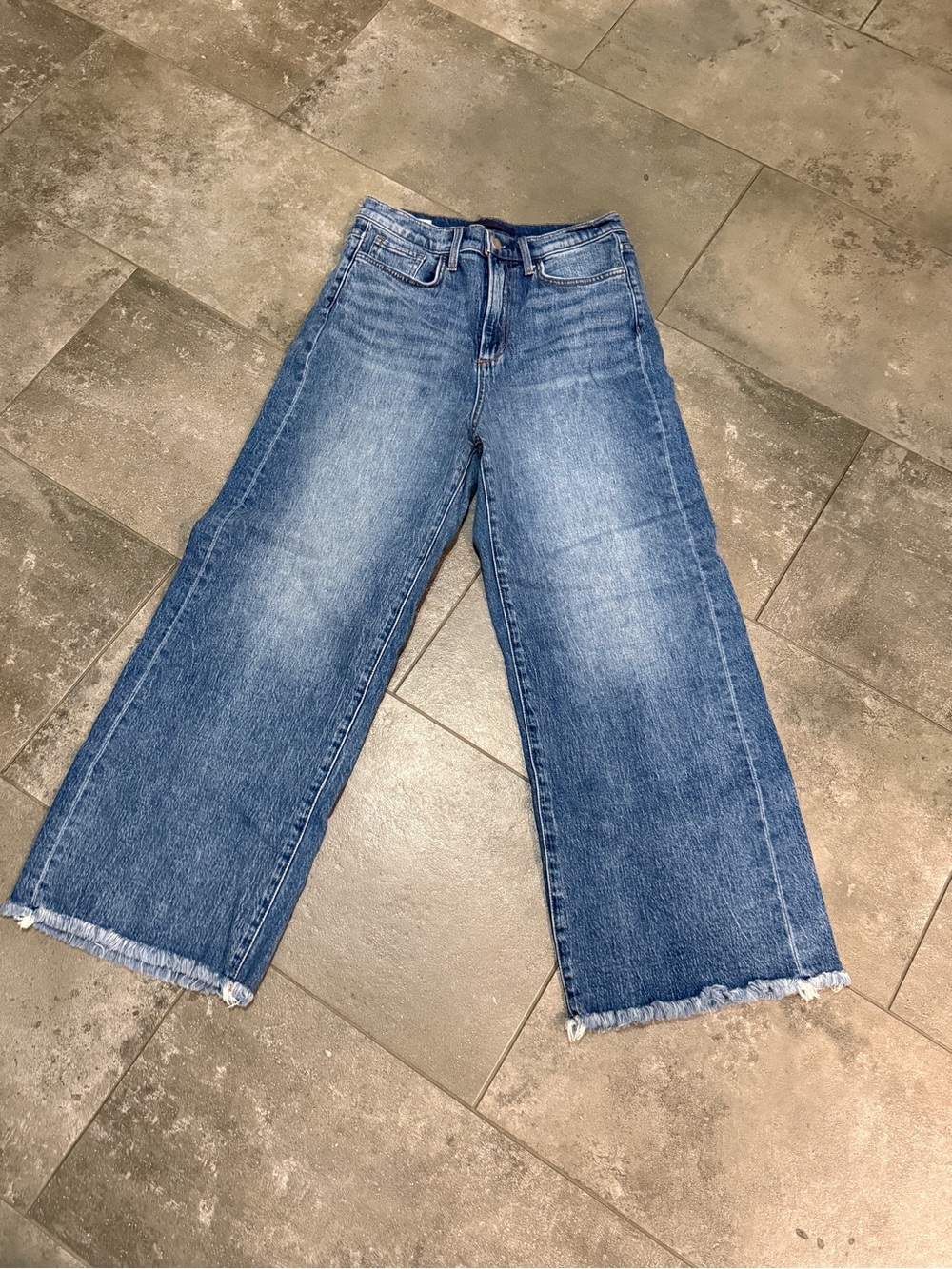 Joe's MIA Women’s Wide Leg Raw Hem Jeans - Blue